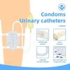 Alpha Basics 7 External Condom Cath Male Urinal(25Mm Medium) 1 Leg Bag 800Ml 7+1 Pack view 4