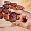 9Dzine Mahogany Obsidian Jasper Thumb Worry Stone for reiki healing crystals Palm Stone original Vastu Meditation Gemstone Face Massager Feng Shui Spiritual Pocket Stone view 2