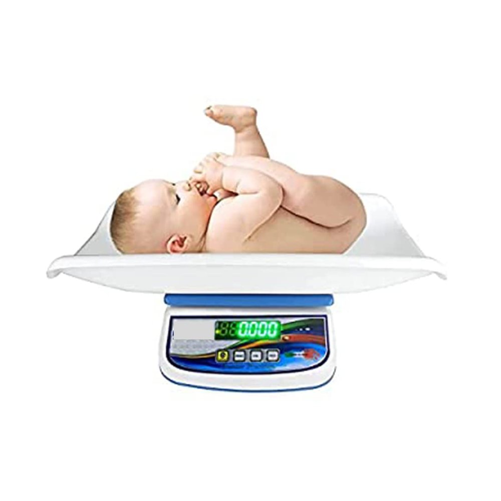 Dr. Care Digital Baby Weighing Scale, Infant, & Toddler Tray Weight Scale Measure Up To 30Kg With LCD Display Baby Weight Machine,White