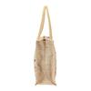 SAINIK'S - ACCESS TO QUALITY Jute Yoga Print Bag with top Zipper Big Size 1 Bag view 3