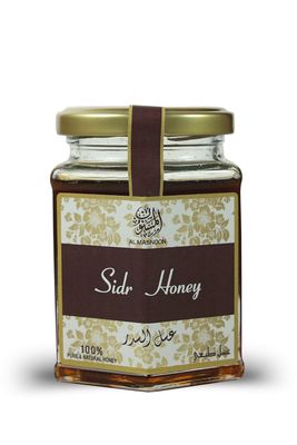Al Masnoon Raw & Pure Sidr Honey,100% Natural & Unprocessed Wild Berry Sidr Honey 300g (PACK OF 1)
