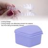 Trapezoid Retainer Case, 3 Pack Mouth Guard Cases, Retainer Case Denture Box Denture Storage Boxes, Travel Portable Box for Home Office Purple view 3