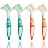 GXXMEI 4PCS Denture Brush Toothbrush Denture Toothbrush Brush Cleaning Brush for False Teeth Cleaning view 1