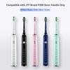 JTF Electric Toothbrush Replacement Brush Heads Compatible with P200 Sonic Toothbrush, Medium Soft Bristles (3 Pack-Blue) view 2