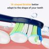 JTF Electric Toothbrush Replacement Brush Heads Compatible with P200 Sonic Toothbrush, Medium Soft Bristles (3 Pack-Blue) view 4