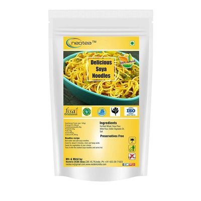 Neotea Delicious Soya Noodles (No Preservatives, No Chemicals, No Artificial Extract) Includes Tastemaker 300 Grams
