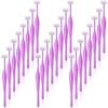 ANCIRS 24 Pack Eyebrow Trimmer Razors for Women Makeup, Facial T Shape Shaver Tool for Eye Brow, Stainless Steel Eyebrow Trimming Kit for Girls- Purple view 1