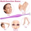 ANCIRS 24 Pack Eyebrow Trimmer Razors for Women Makeup, Facial T Shape Shaver Tool for Eye Brow, Stainless Steel Eyebrow Trimming Kit for Girls- Purple view 2