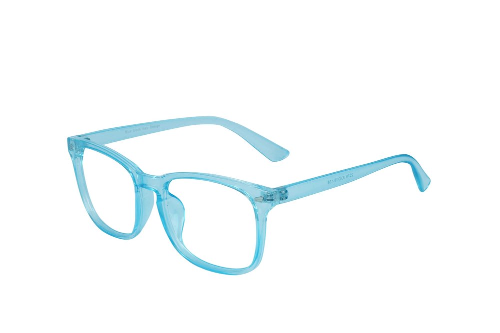 CREEK Blue Light Blocking Glasses Gaming Filter Square Eyeglasses for Eye Protection Men Women, Computer/Tablet/Laptop/Mobile/TV, Anti-blue & Anti eyestrain (LIGHT BLUE)