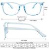 CREEK Blue Light Blocking Glasses Gaming Filter Square Eyeglasses for Eye Protection Men Women, Computer/Tablet/Laptop/Mobile/TV, Anti-blue & Anti eyestrain (LIGHT BLUE) view 4