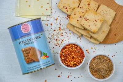 Bakers At 169 Degree Italian spice cookies 150 Gms | blended with italian herbs and processed cheese | Handmade Gourmet Biscuits
