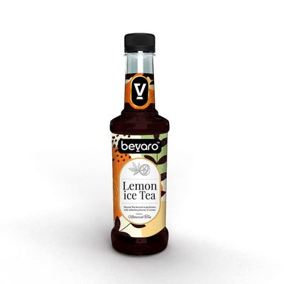BEVARO Lemon Ice Tea Syrup, 750 ml Contains Natural Tea Extracts, Gourmet syrup for cocktails, mocktails, iced tea, mixers, cold brew, beverages And more
