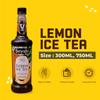 BEVARO Lemon Ice Tea Syrup, 750 ml Contains Natural Tea Extracts, Gourmet syrup for cocktails, mocktails, iced tea, mixers, cold brew, beverages And more view 3