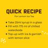 BEVARO Lemon Ice Tea Syrup, 750 ml Contains Natural Tea Extracts, Gourmet syrup for cocktails, mocktails, iced tea, mixers, cold brew, beverages And more view 4