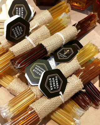 HONEY ROOTS Organic Honey Sticks Gift Pack - Raw Ajwain, Fennel, Coriander, Acacia, Jamun Wild Berries - Natural, Unprocessed, Zero Additives - Healthful and Convenient Snack - Pack of 6 Bundles, 16 Sticks Each