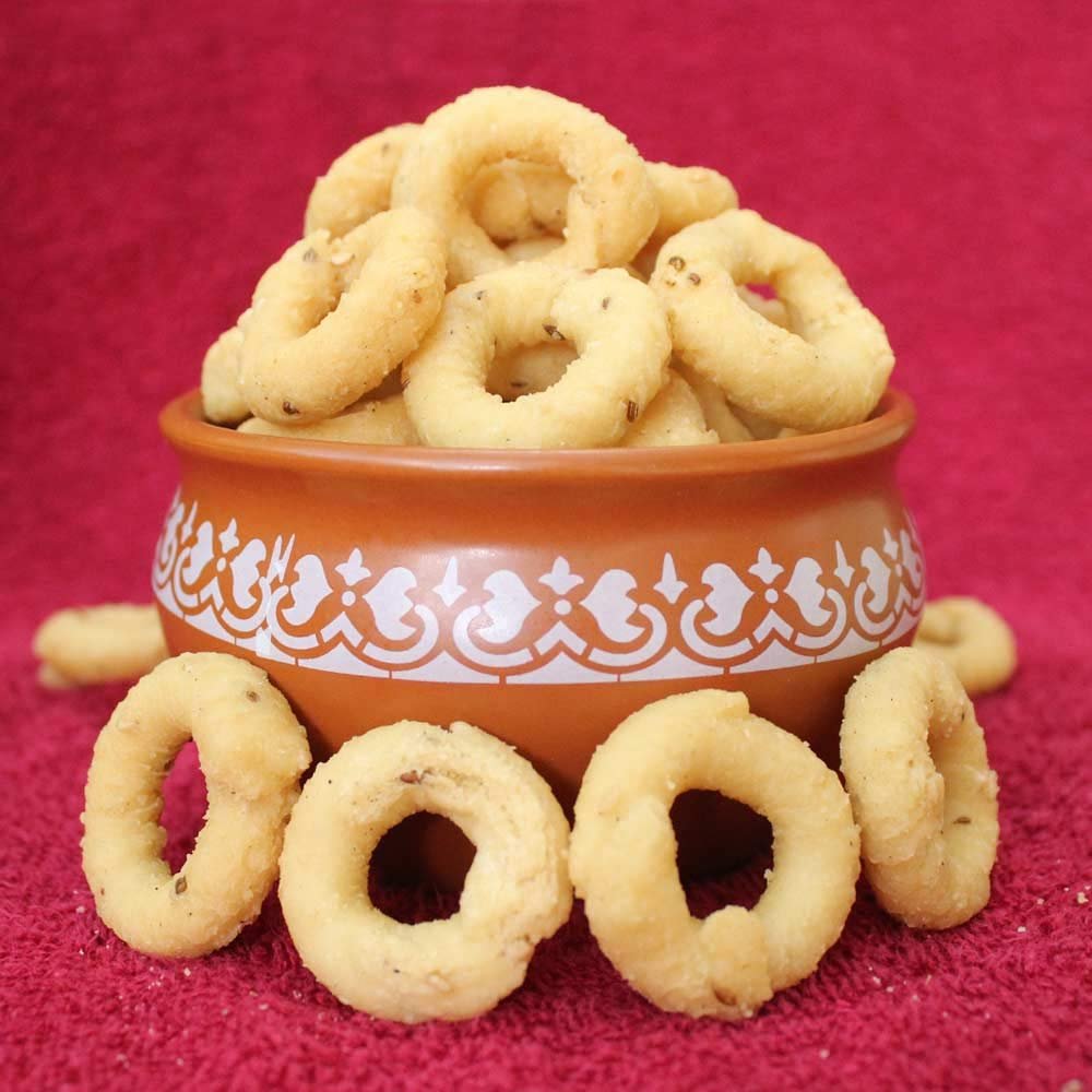 NPPV ORGANICS Home- Made Ring Murukku/Chekodi/Round Murukku Pure & Organic (250 g)