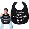 Funny Adult Bibs for Eating Man Women Elderly, Washable Clothing Protectors Bib for Adults Senior Citizens view 1