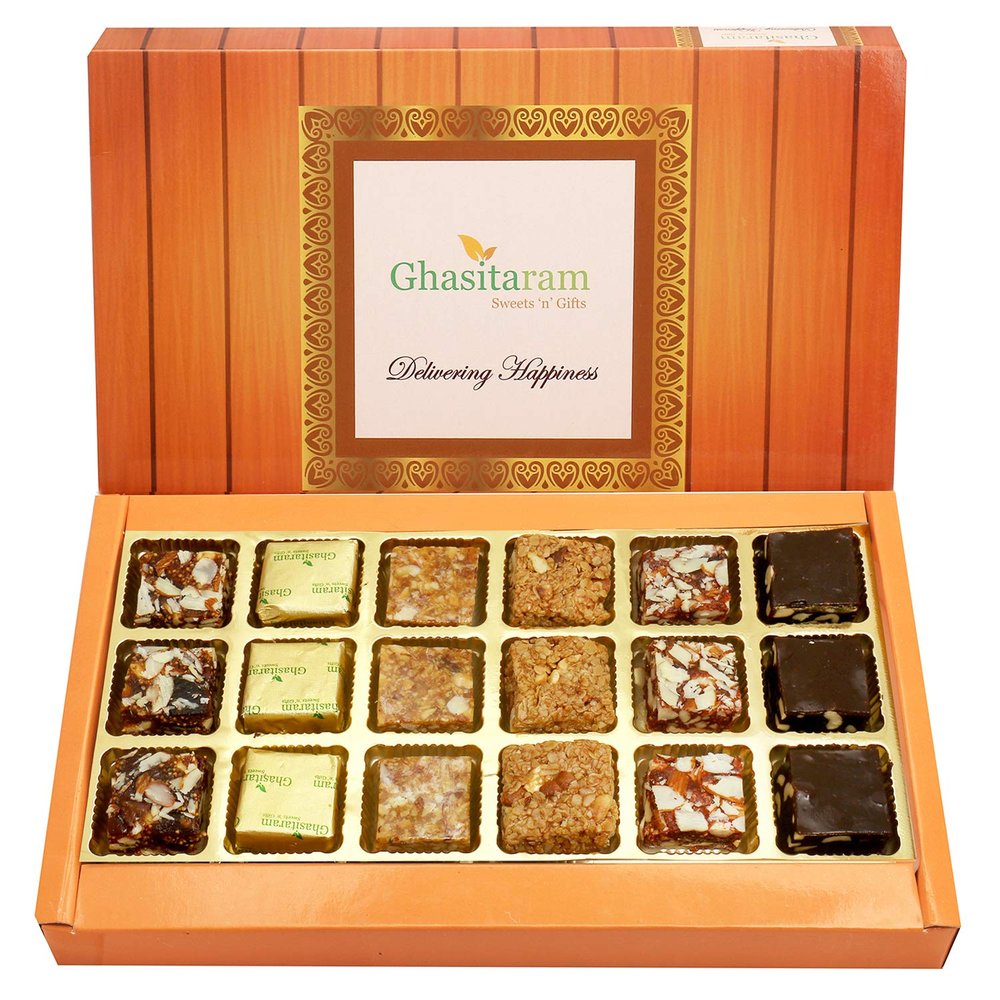 Jaiccha Gifts 18 Pcs Assorted Bites|Sweets|Sweets Gift Pack|Diwali Sweets|Indian Mithai|Diwali Sweets Gift Box|Sweets Gift Box|