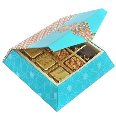 Ghasitaram Gifts Jaiccha 9 pcs Assorted Bites SQ Box|Sugar Free Sweets|Diabetic Friendly|Diwali Sugar Free Sweets Box