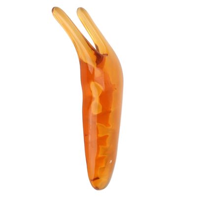 Nose Reduction Massager, Nose Scraper ABS Small Eliminate Puffiness for Back for Cheek Amber