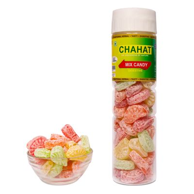 Chahat Mix Candy Colorful Fruit Candy, khathi mithi Candy (Mouth Freshner) 200gm