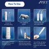 PJET Silicone Portable Jet Spray For Toilet | Travel Bidet Spray For Travel Essentials For Family | Foldable Handheld Personal Electric Bidet Spray For Toilet For Personal Hygiene & Cleaning (White) view 3