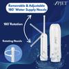 PJET Silicone Portable Jet Spray For Toilet | Travel Bidet Spray For Travel Essentials For Family | Foldable Handheld Personal Electric Bidet Spray For Toilet For Personal Hygiene & Cleaning (White) view 4