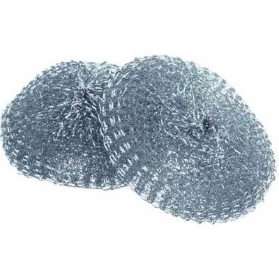Magic Providers Super Strong Stainless Steel Wool Scrubber - Pack of 6 | Steel Sponges Metal Steel Grey Coil for Oily Dishes, Pots, Pans, Kitchens, Bathroom, and Tough Cleaning