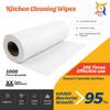Hilsan Anti Bacterial Cleaning Reusable Cloth Towel Wipes Roll - (Sheet 30) White view 3
