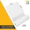 Hilsan Anti Bacterial Cleaning Reusable Cloth Towel Wipes Roll - (Sheet 30) White view 4