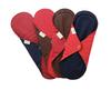 FabPad Reusable Washable Biodegradable Sanitary Napkins Cloth Pads (Pack of 4, Asst Colors) view 2