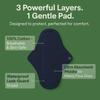 FabPad Reusable Washable Biodegradable Sanitary Napkins Cloth Pads (Pack of 4, Asst Colors) view 3