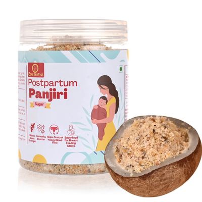 Equisential Postpartum Panjiri|After Delivery Food For Mother|Post Natal Diet Panjiri|Panjiri After Delivery|Coconut,Gond,Dry Dates and Dry Fruit Mix Pure Cow Bilona Ghee Fresh Panjiri|In Sugar|250GM