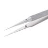 Precision Tweezers Anti-Static for Craft Jewelry Electronics Laboratory Work Stainless Steel Straight Head view 3