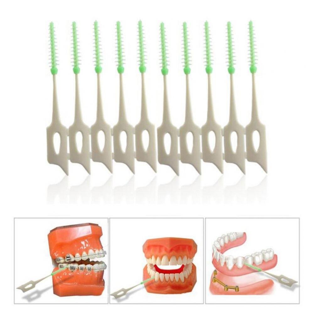 Professional Interdental Brushes Toothpicks Oral Health Care Teeth Cleaning Cleaners 60 Count