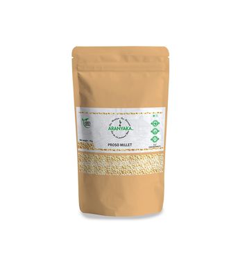 Aranyaka Proso Millet 1Kg(Whole Grain)- (Chena | Pingu | Cheno | Pani Varagu | Barri | Baragu) | Low GI- Diabetic Friendly | High Protein & High Fibre | Unpolished | Gluten-free, Non-GMO | 1Kg