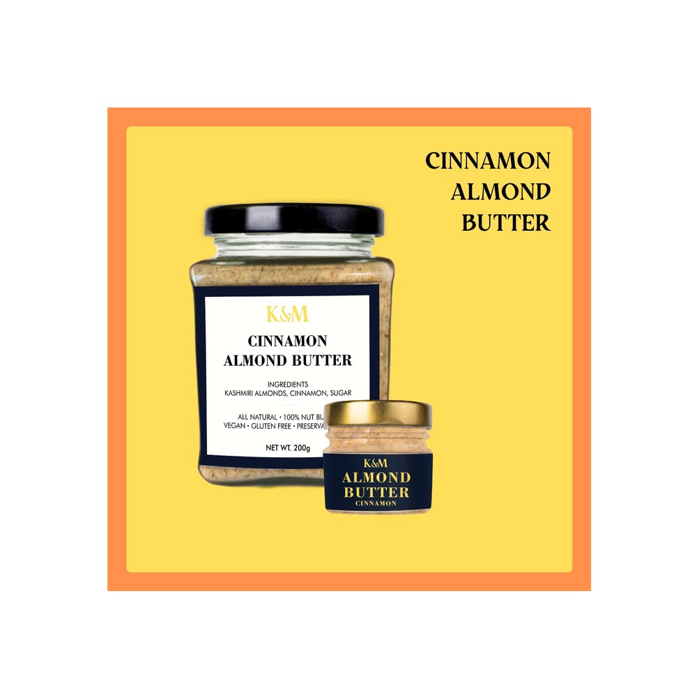 KANZ & MUHUL Natural Almond Butter (Cinnamon Almond Butter) 200g
