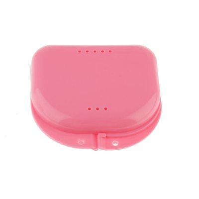 T.O.G. Air Hole Box Denture Retainer Mouthguard Storage Case Box Container Pink