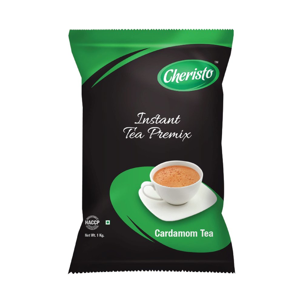 Cheristo cardamom Tea 1 kg Pack, Strong Chai, Rich in Healthy Flavoring - Elaichi chai 100% Natural Tea with Natural Cardamom Instant Tea Premix | Premix Tea for Vending Machine Chai