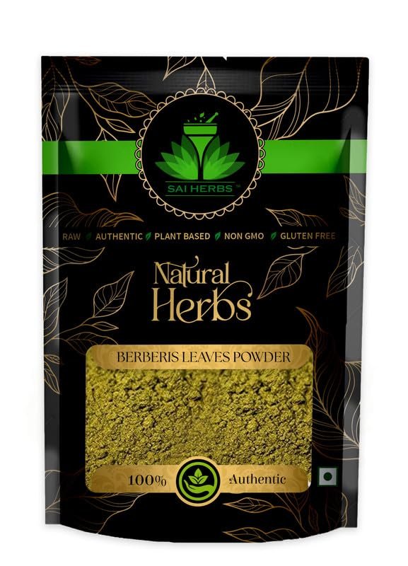SAI HERBS Berberis Leaves Siddha Powder - For Strength - Supports Optimize Healthy Glucose Metabolism Levels - Immune System - Pure & Natural (1 KG)