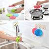 Avenn Latest 2022 Silicone Washing Sponge Antil Silicone Dish Scrubber Fruit and Vegetable Washing Brush Round Scrubber Pad/Scrubs & Sponges Multipurpose (Multicolor) (3) view 2