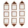 Acupro Health Care System Pyramid Plastic Staircase 9X9 Yantra (17 cm x 4 cm, White) view 1