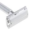 Double Edge Safety Razor Alloy Men's Manual Shaver Handle Beard Removal Silver view 2