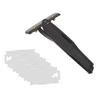 MYADDICTION Long Handle Back Shaver Body Razors Painless Hair Remover with 5 Blade Black 0 view 1