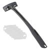 MYADDICTION Long Handle Back Shaver Body Razors Painless Hair Remover with 5 Blade Black 0 view 4