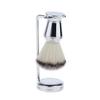 Men's Barber Shaving Brush Holder Stand Rack Set Kit Metal view 2