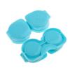 10Piece Mini Flip-top Contact Lens Travel Kit Holder Soaking Box Case Blue view 3