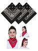 Brendo Men's and women's Cotton Skull Design Big Size Bandana Handkerchief Head Wraps Cowboy Neckerchief scaf Face Mask Gift red and black pack of 6 view 1