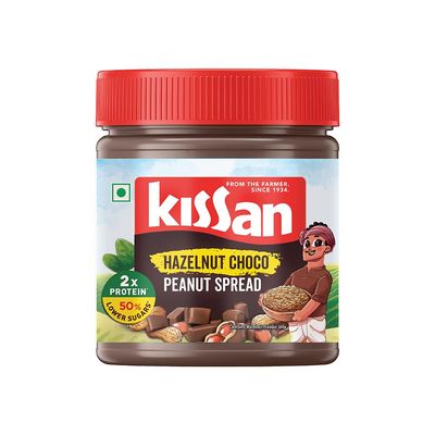 Kissan Hazelnut Choco Peanut Spread | Protein Rich | 30% Dark Chocolate Crme | 350g