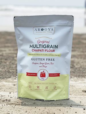 Arogya Gluten Free Foods - Original Multigrain Chapati Flour (Atta), 1Kg | 100% Natural | Vegan | Wholegrain